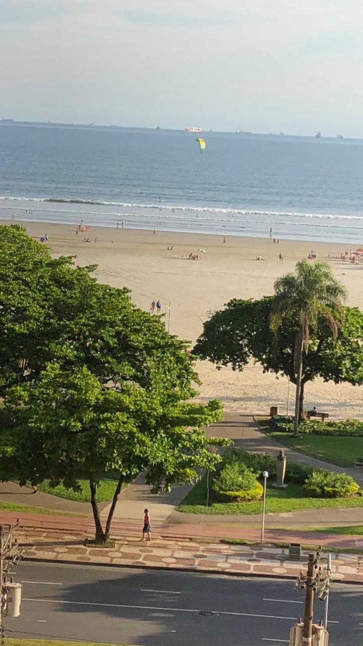 Apto Gonzaga Frente Ao Mar Wi-Fi サントス エクステリア 写真